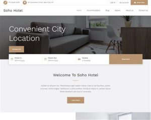 Mẫu website đặt phòng Soho Hotel hình đại diện