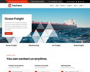 Mẫu website logistics Fastrans hình đại diện