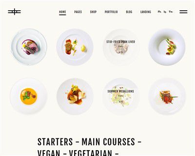 Mẫu website nhà hàng Asparagus hình đại diện