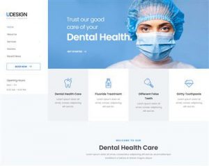 Mẫu website nha khoa uDesign hình đại diện