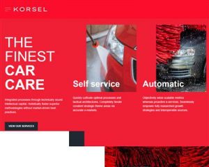 Mẫu website rửa xe Kosel hình đại diện