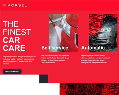 Mẫu website rửa xe Kosel hình đại diện