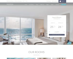 Hình đại diện Giao diện mẫu website khách sạn Marina