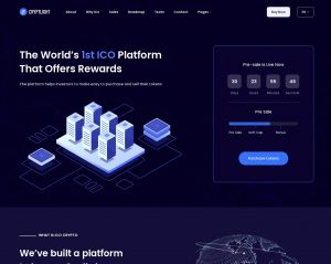 Hình đại diện mẫu website công nghệ Cryptlight