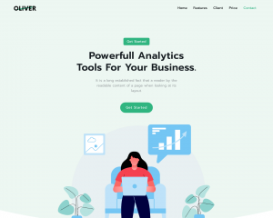 Hình đại diện Mẫu website Agency Oliver