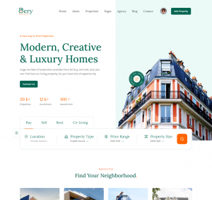 Hình đại diện Giao diện Bất động sản Bery