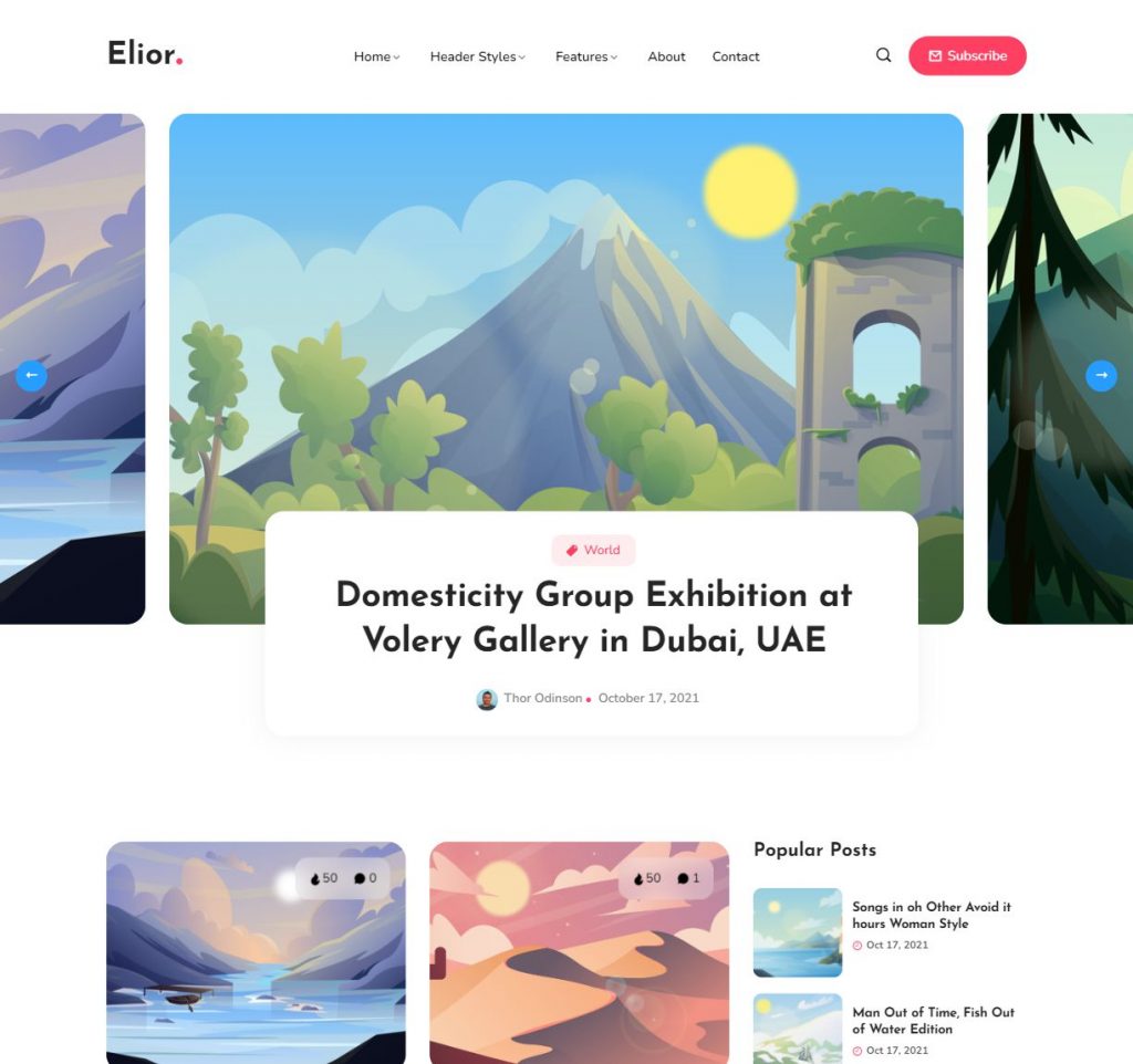 Hình đại diện Giao diện Blog Elior