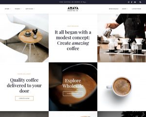 Hình đại diện Giao diện mẫu website cà phê Amaya