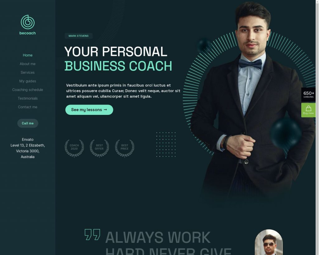 Hình đại diện Giao diện website giáo dục BeCoach