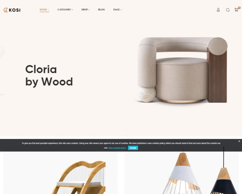 Hình đại diện Mẫu website nội thất Kosi