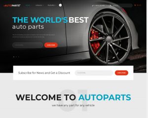 Hình đại diện mẫu giao diện website phu tùng ô tô