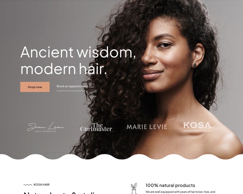 Hình đại diện Mẫu website Salon tóc Kosa