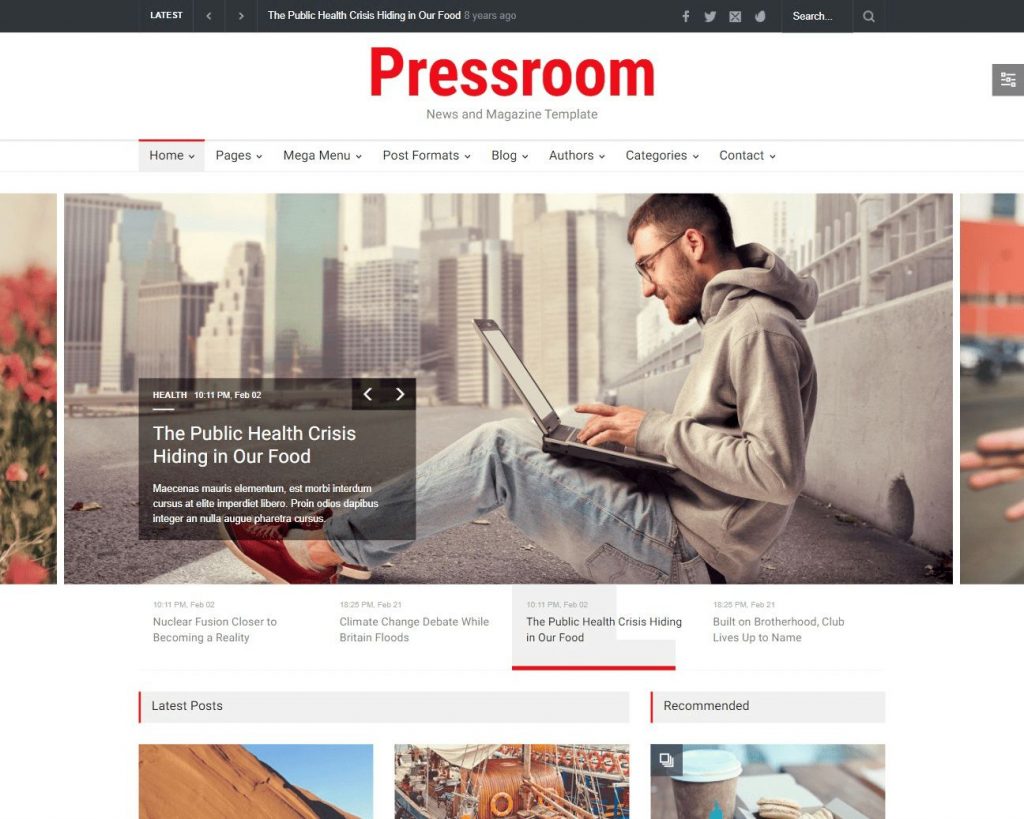 Hình đại diện Giao diện website Tin tức Pressroom