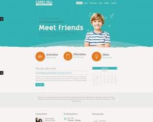 Hình đại diện Giao diện mẫu website giáo dục Carry Hill