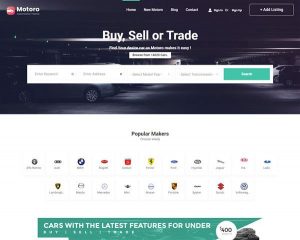 hình đại diện Mẫu website bán xe hơi Motoro hình đại diện