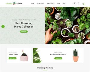 Hình đại diện Mẫu website cây cảnh Green Plants