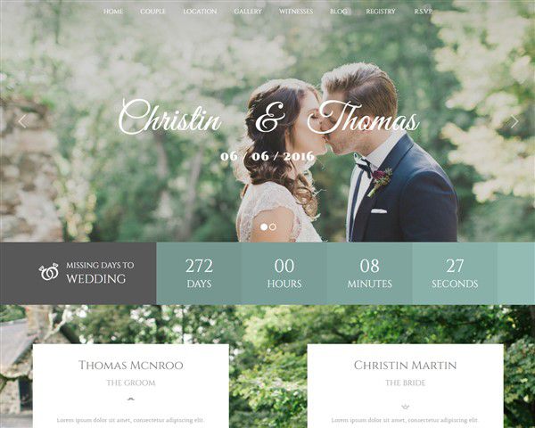 Hình đại diện Mẫu website ngày cưới