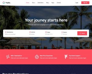 Hình đại diện Mẫu website book tour du lịch Tripgo 2