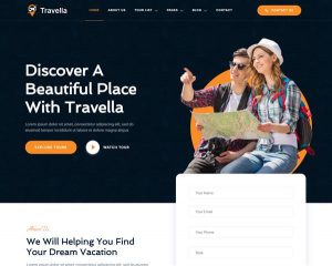 Hình đại diện Mẫu website du lịch Travella