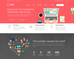 hình đại điện Mẫu website giáo dục Corptrain hình đại diện