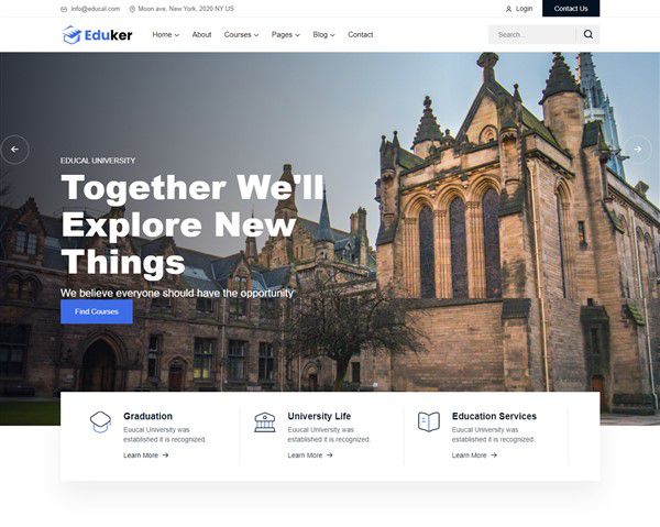 Hình đại diện Mẫu website giáo dục Eduker