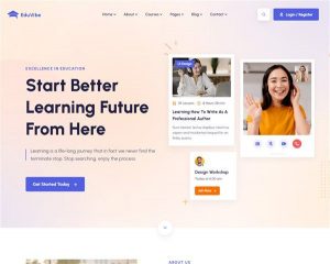Hình đại diện Mẫu website giáo dục EduVibe