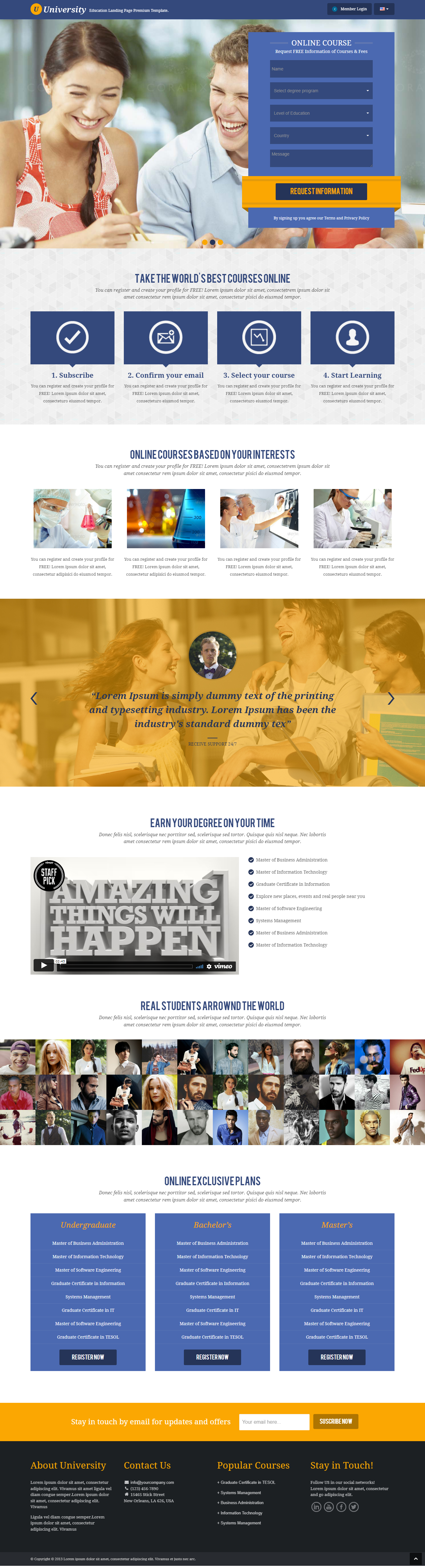 Mẫu website giáo dục Plaza
