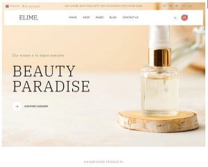 Hình đại diện Mẫu website mỹ phẩm Elime