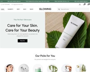 Hình đại diện Mẫu website mỹ phẩm Glowing 03