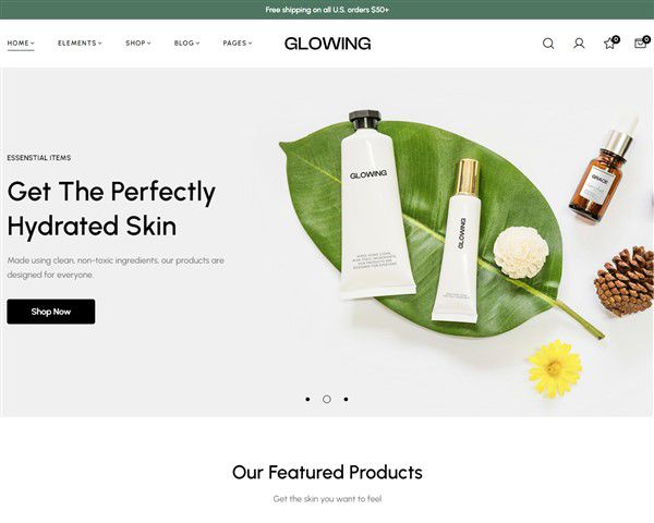 Hình đại diện mỹ phẩm glowing kiểu 1