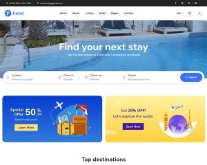 Hình đại diện Mẫu website cho thuê phòng Modtel