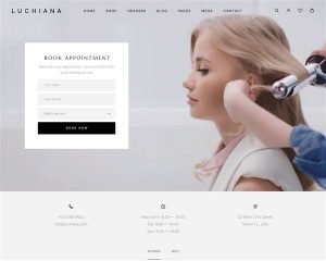 Hình đại diện Mẫu website salon tóc nữ Luchiana