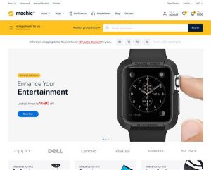 Hình đại diên Mẫu website thiết bị công nghệ Machic
