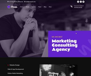 Hình đại diện Mẫu website tiếp thị Pixaa