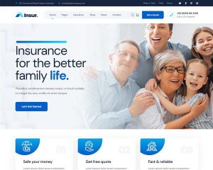 Mẫu website bảo hiểm Insur hình đại điện