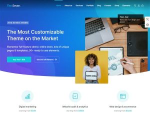 Mẫu website đa tùy biến The7 hình đại diện