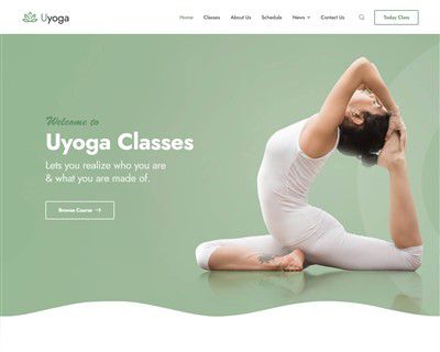 Mẫu website dạy Yoga uDesign hình đại diện