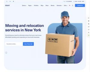 Mẫu website dịch vụ chuyển nhà Sway hình đại diện