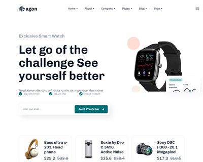 Mẫu website điện tử Agon hình đại diện