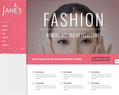 Mẫu website làm đẹp Janes hình đại diện
