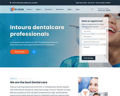 Mẫu website nha khoa Inotura hình đại diện