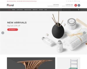 Mẫu website nội thất Floral hình đại diện