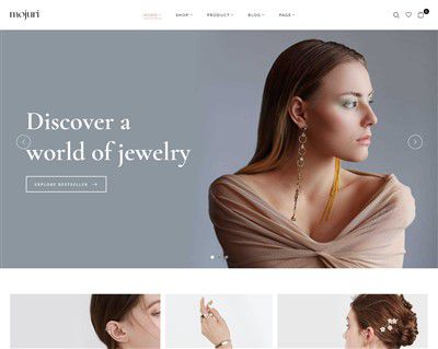 Mẫu website nữ trang Mojuri hình đại diện