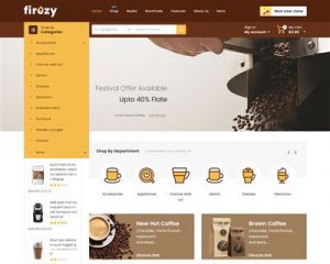 Mẫu website quán cà phê Firezy hình đại diện