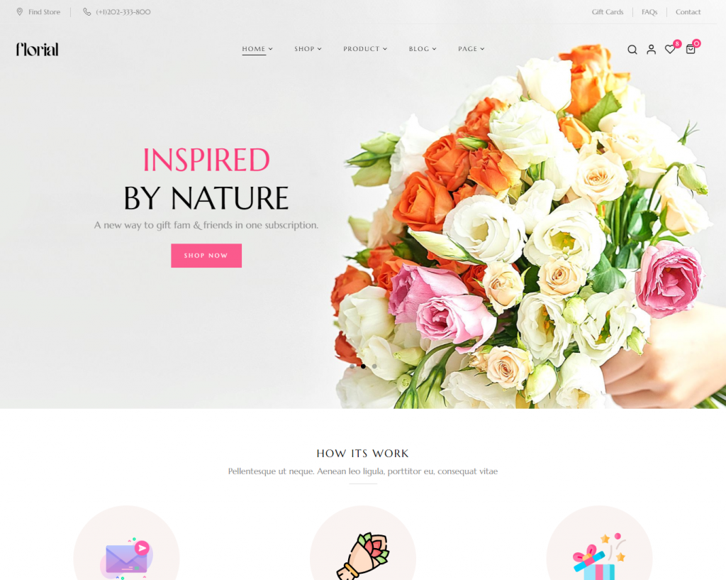 Mẫu website shop hoa tươi Florial Unique hình đại diện