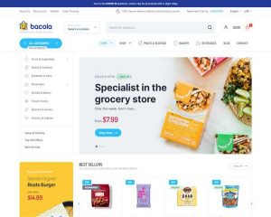 Mẫu website siêu thị mini Bacola hình đại điện