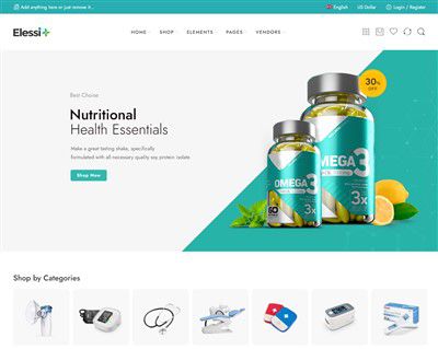 Mẫu website thiết bị y tế Elessi hình đại diện