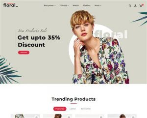 Mẫu website thời trang Floral 2.0 hình đại diện