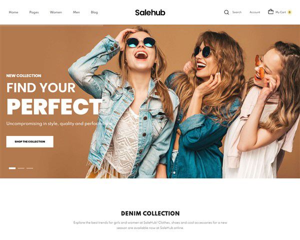 Mẫu website thời trang SaleHub hình đại diện