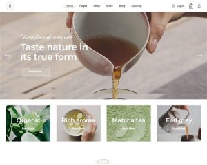 Mẫu website tiệm trà Tea Shop hình đại diện